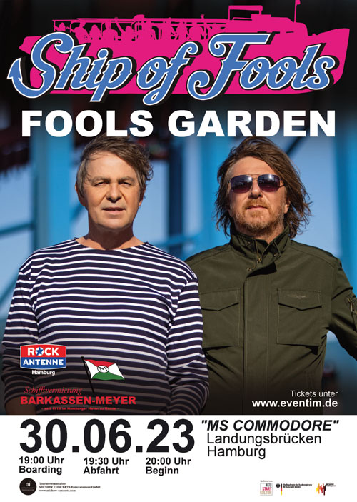 Der Musikalische Hafen-Törn – Ship of Fools am 29.06. mit Lotto King Karl / 30.06. Fools Garden